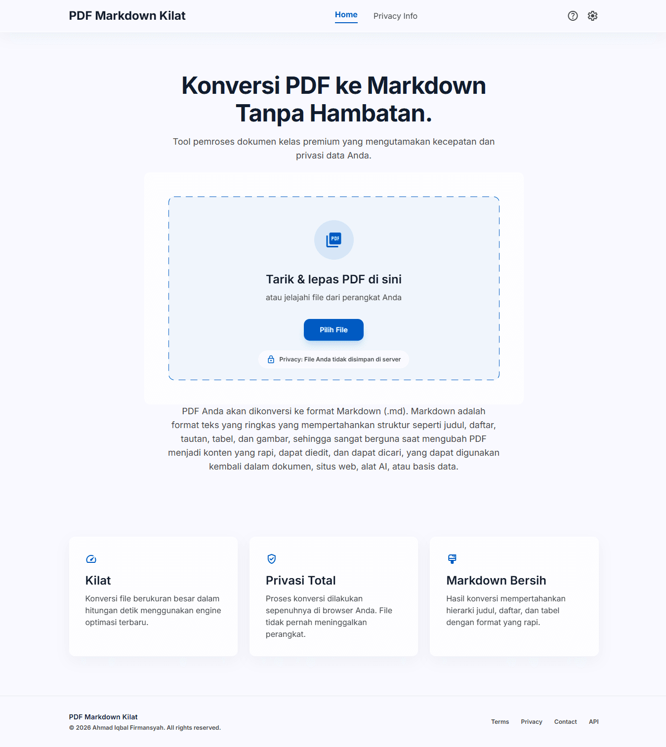 Website Convert File PDF ke File MD - 1