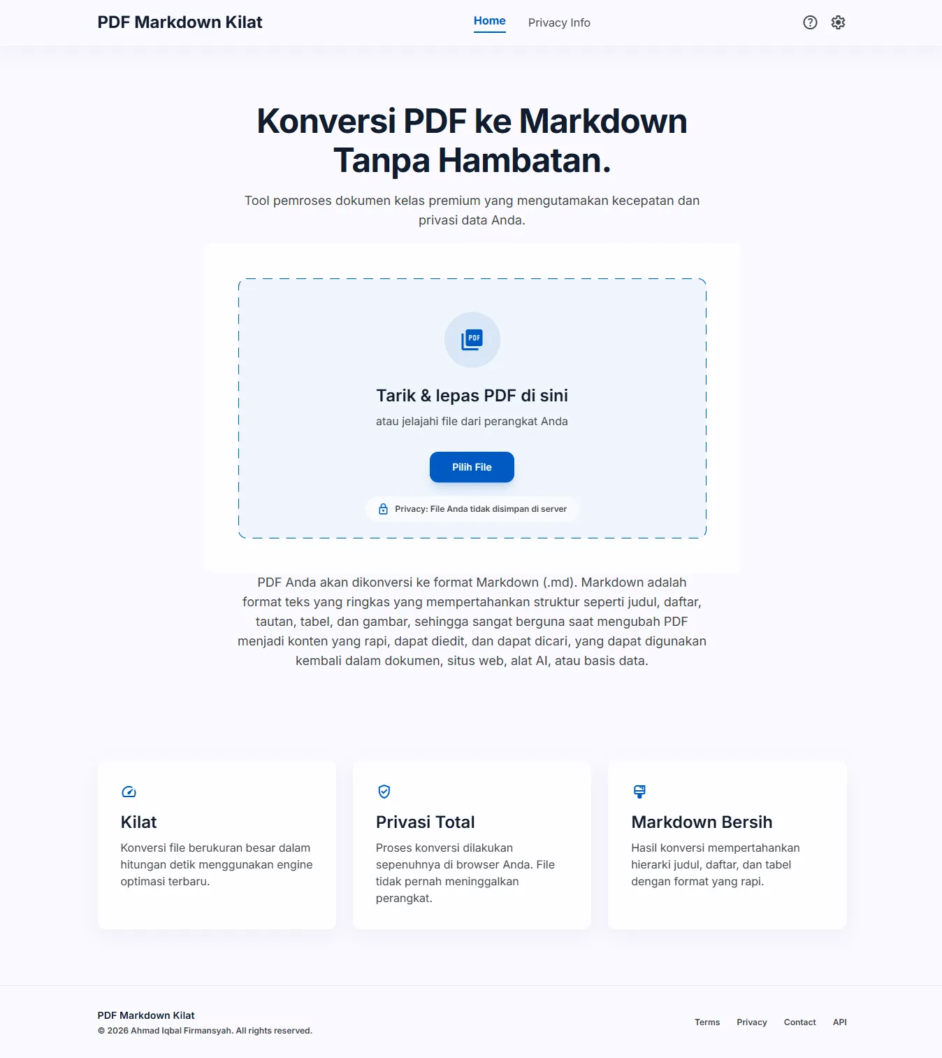 Website Convert File PDF ke File MD - 1