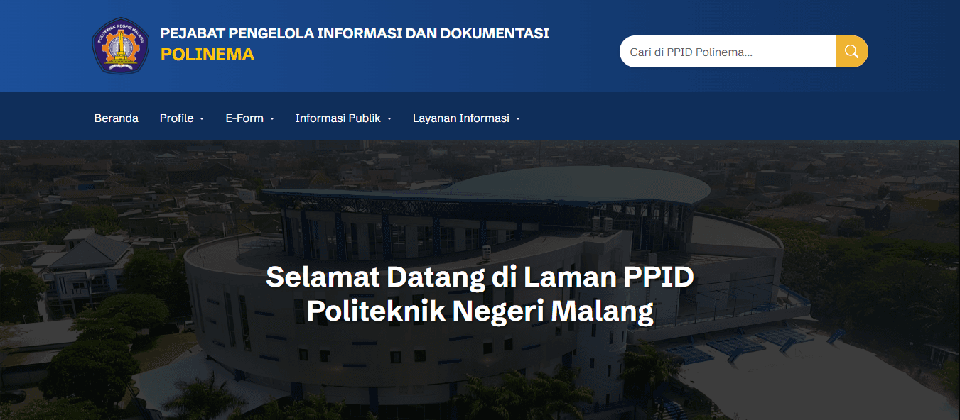 Sistem PPID (Pejabat Pengelola Informasi & Dokumentasi Polinema) - 1