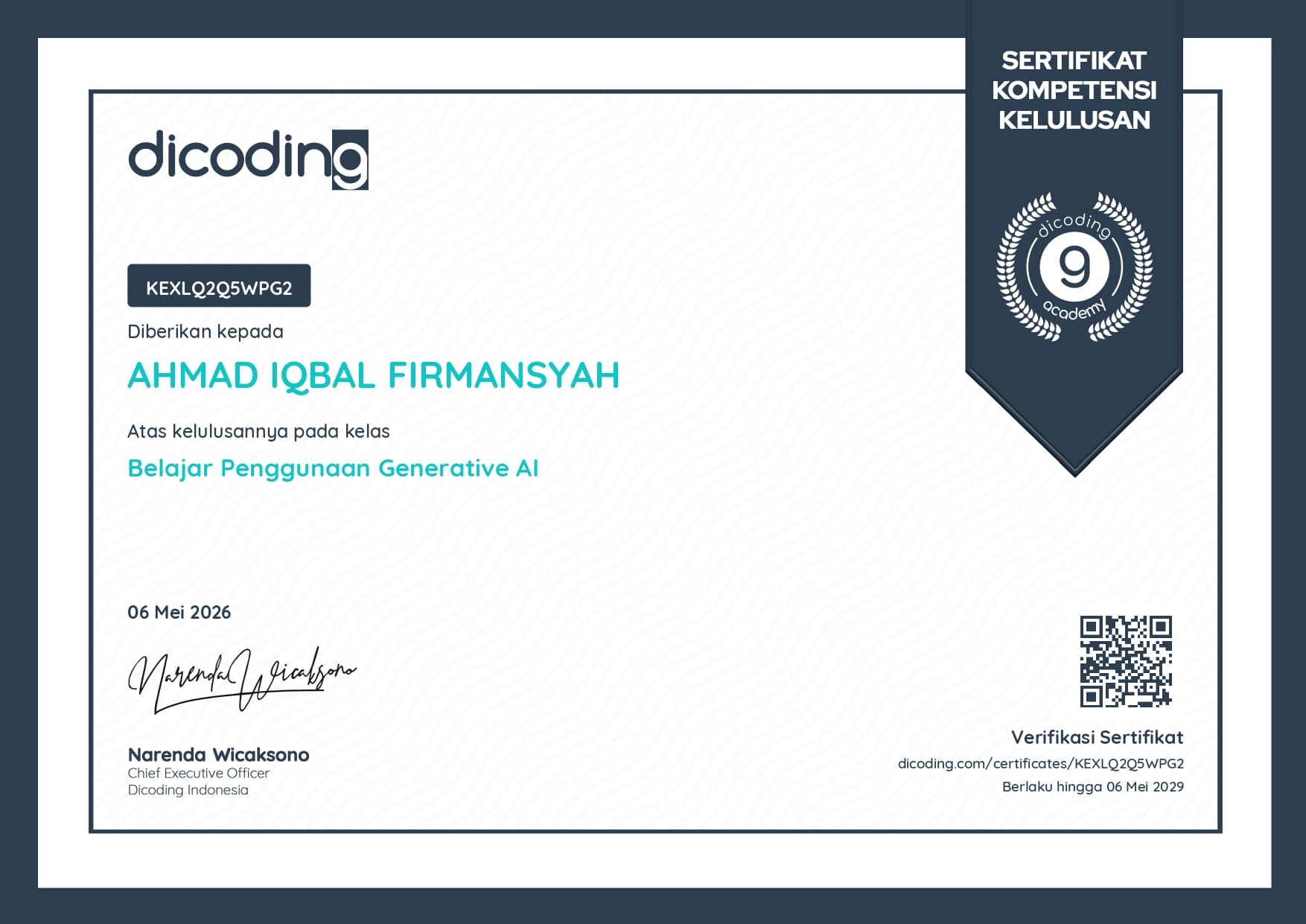 Sertifikat 1